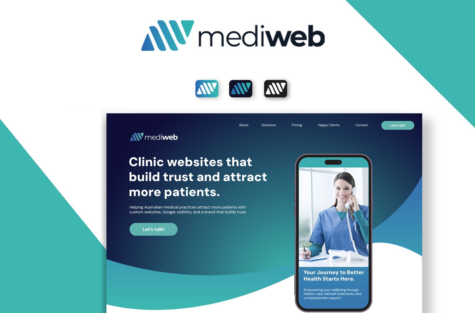 Mediweb: Branding + Website Design