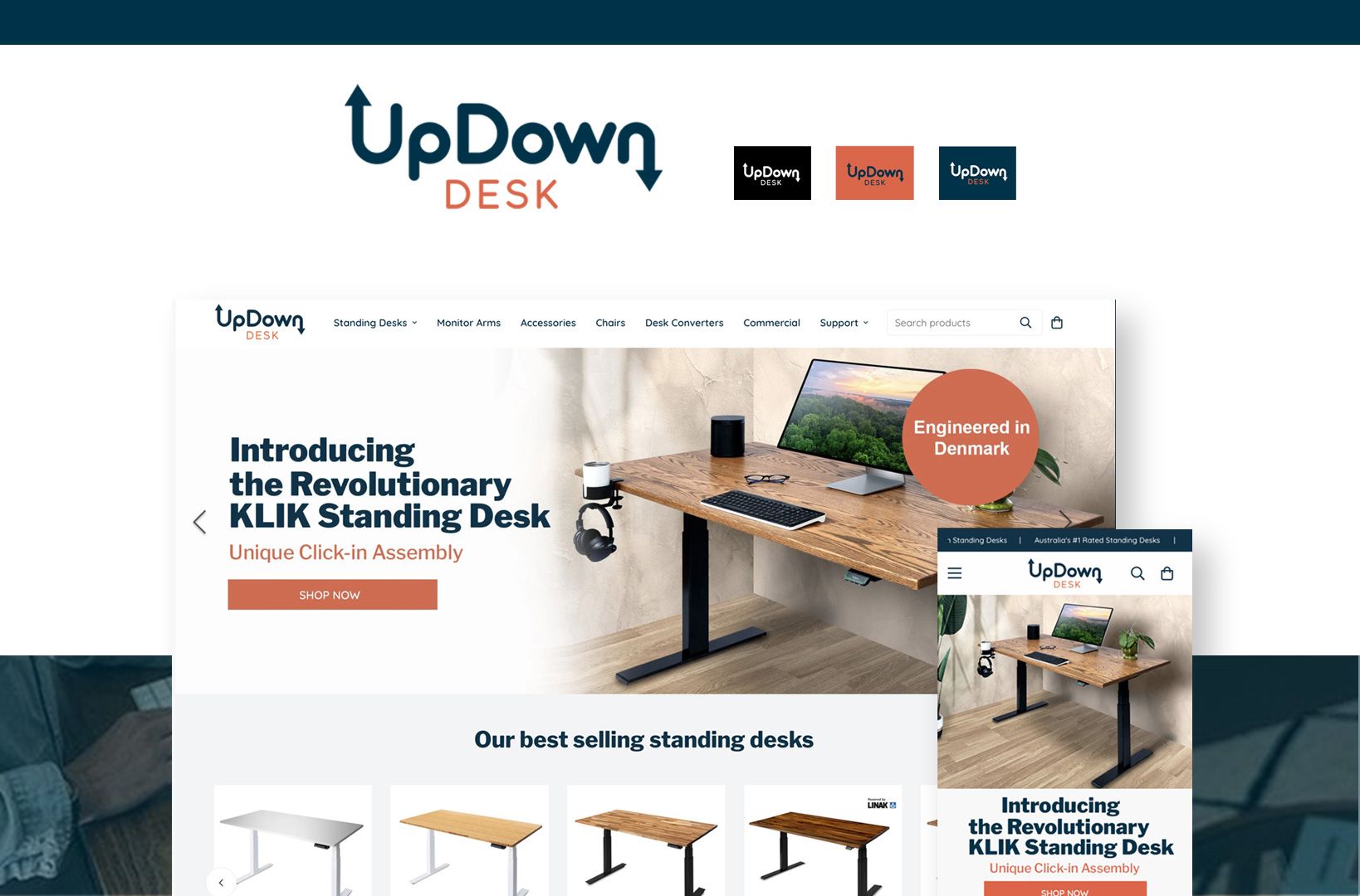 UpDown Desk E-commerce Website