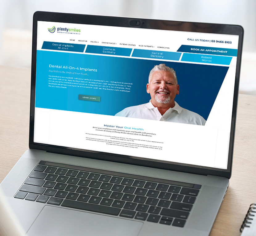 Plenty Smiles dental practice website