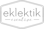 eklektik creative logo white